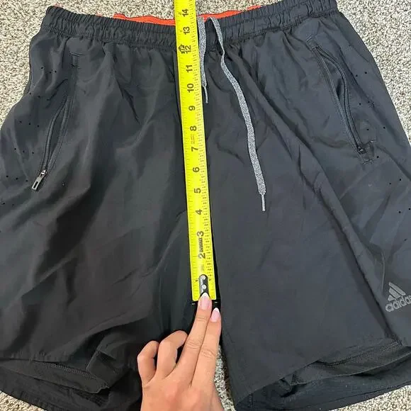 ADIDAS Men's AEROREADY Running Short 7" Size L In Black - Picture 5 of 9